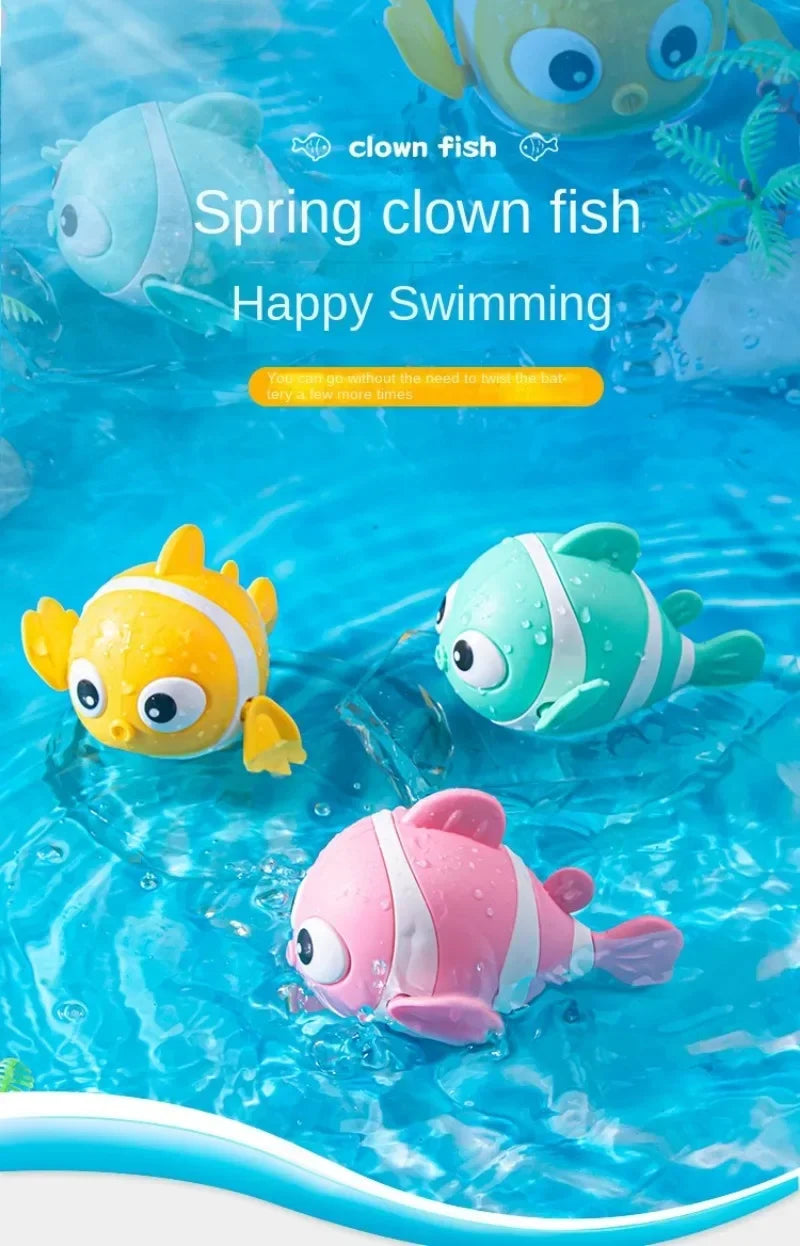 Wind-Up Floating Clownfish Bath Toy