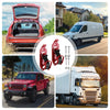 Various heavy-duty quick release shovel holders for roof rack and wall mounted use on trucks and vans
