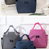 Insulated Canvas Lunch Bag with Double Pockets