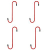 Three red S-hook brake caliper hangers shown against a white background.