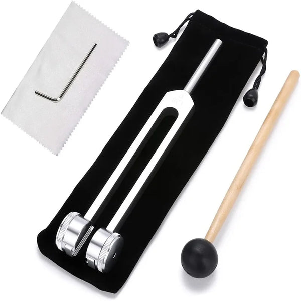 128 Hz Weighted Tuning Fork Set for Sound Therapy & Stress Relief