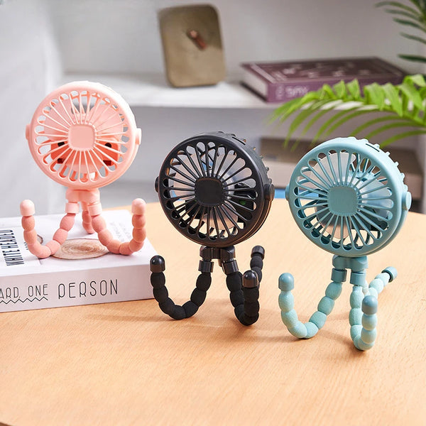 Flexible Clip-On Rechargeable Mini Fan