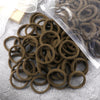 50-Pack Solid Color Elastic Hair Ties for Women & Girls