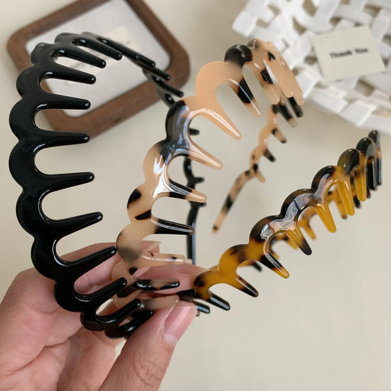 Acetate Toothed Hair Band for Women