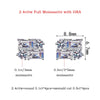 Round & Emerald Cut Moissanite Stud Earrings in Sterling Silver