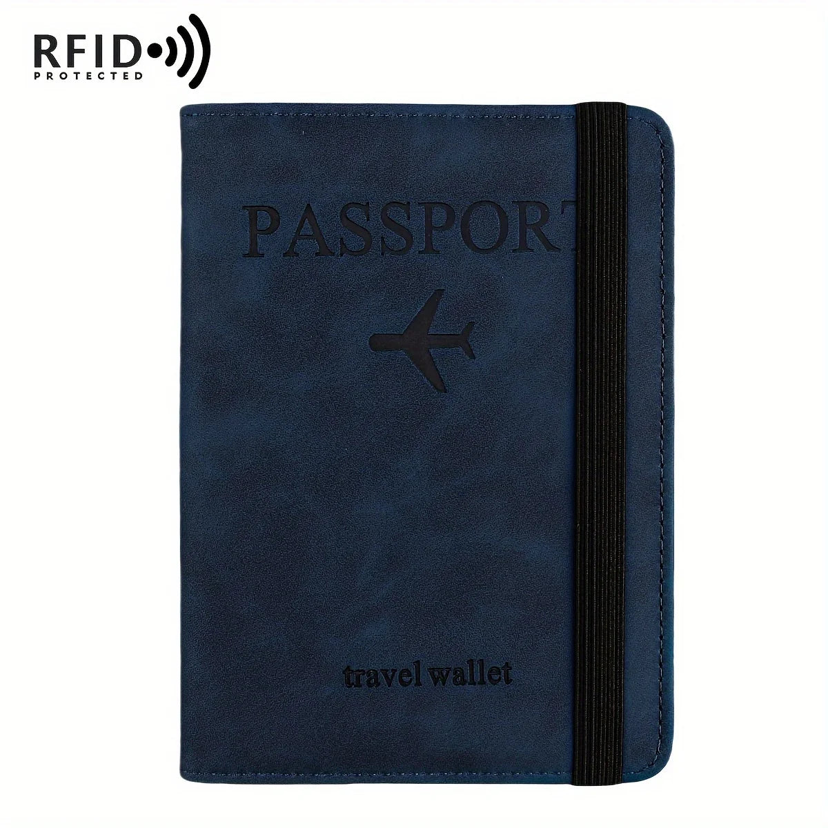 Vintage PU Travel Passport Holder with RFID Protection