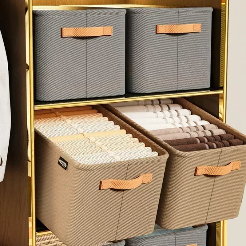 Foldable Non-Woven Fabric Closet Organizer Box