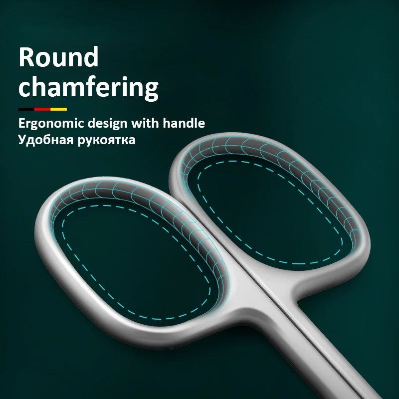 Precision Stainless Steel Cuticle Scissors with Curved Blade
