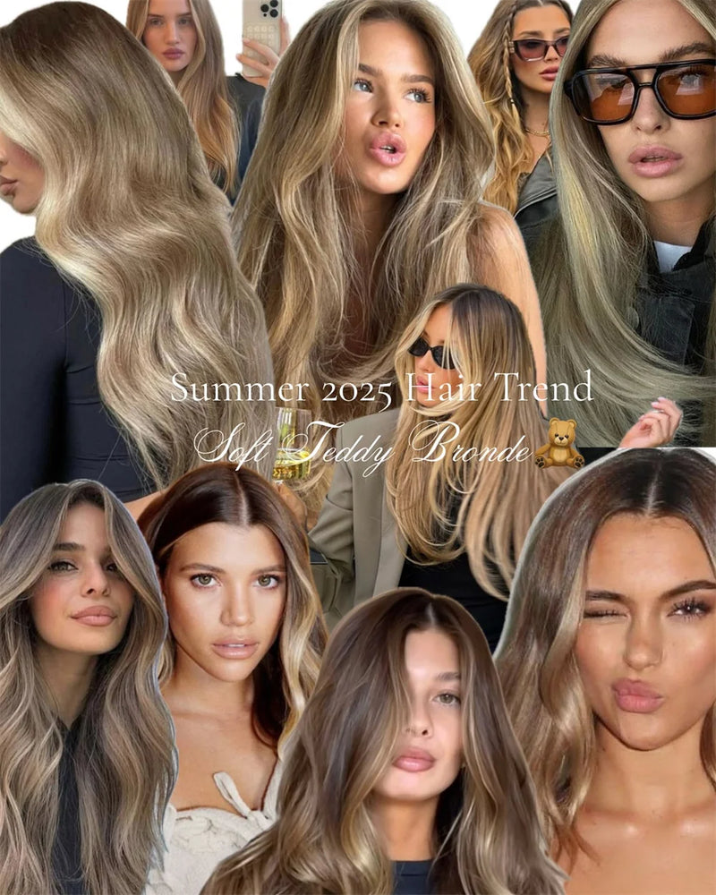 Glueless Body Wave Lace Front Wig with Brown Highlights