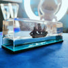 Black Pearl Pirate Ship Fluid Hourglass Decoration