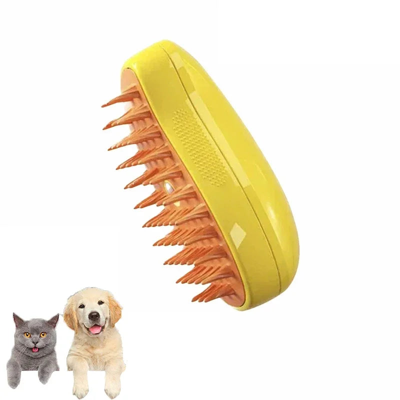 Brosse de toilettage à vapeur électrique pour chats et chiens