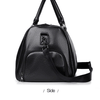 Retro PU Leather Weekender Duffel Bag with Adjustable Shoulder Strap