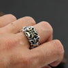 Bague Croix Punk Ajustable pour Hommes