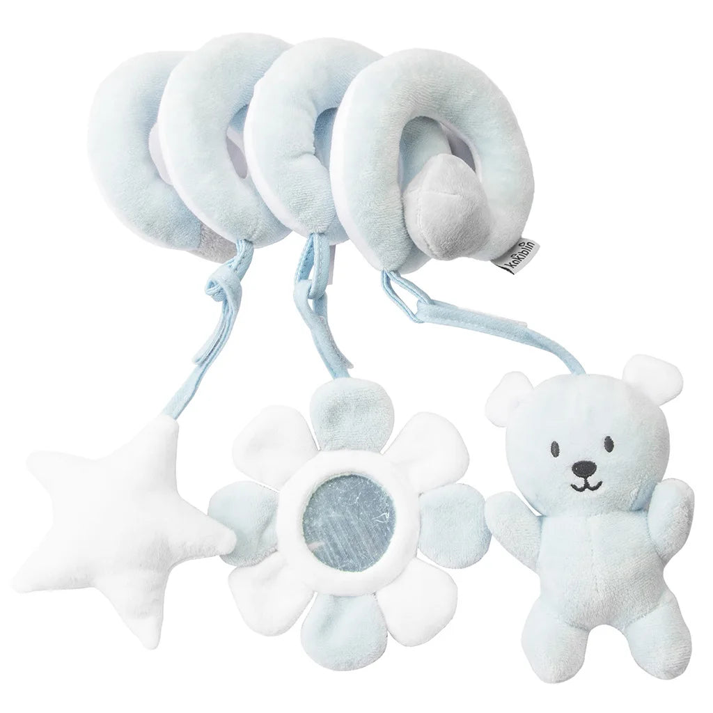 Spiral Baby Activity Toy with Mirror, Rattles, and Squeaker