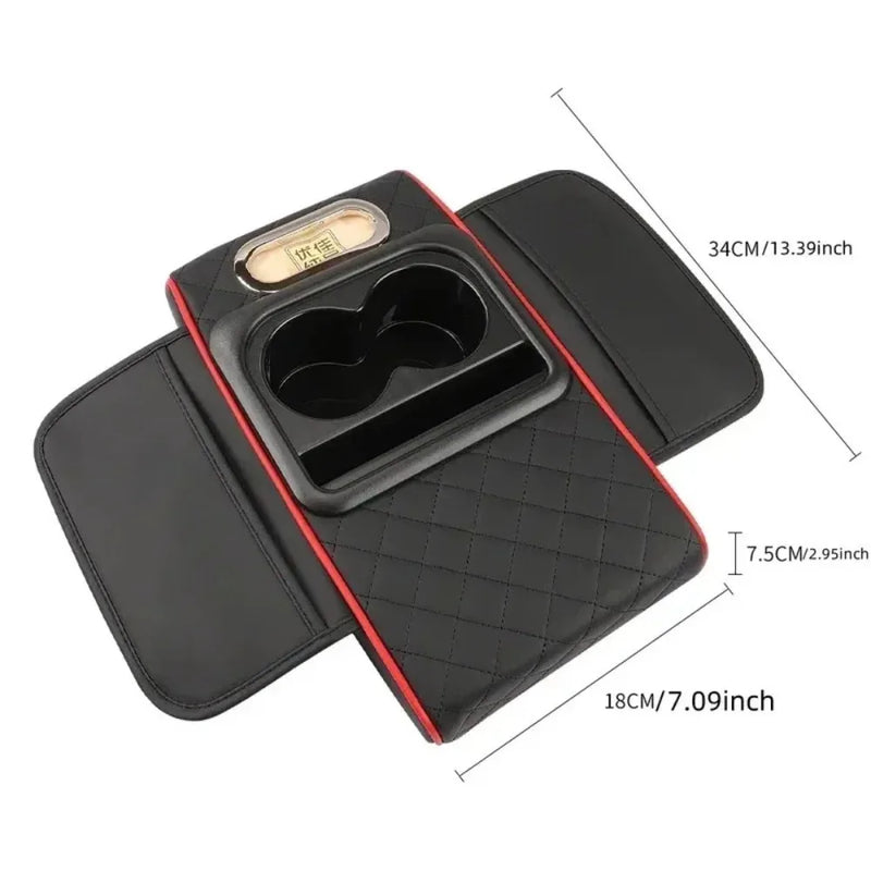 Car Center Console Armrest with Storage and Cup Holder