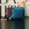 Velvet Jewelry Storage Pouch with Tassel — Travel Organizer for Rings, Bracelets & More