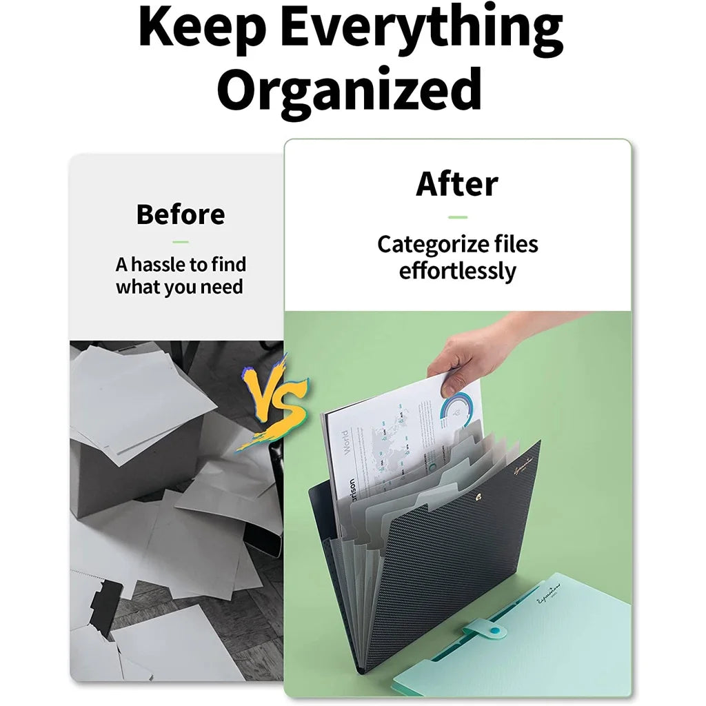 5-Pocket Expanding File Folder with Tabs