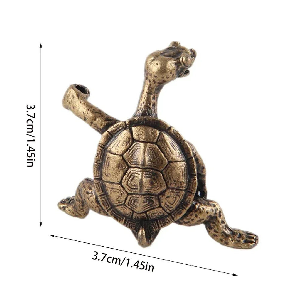 Antique Metal Turtle Incense Holder – Decorative Candle & Stick Holder