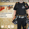 Heavy-Duty Carpenter Tool Belt with Suspenders and Pouch Set