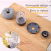 A set of press dish brushes and silicone cleaning tools shown on a wooden board with related components.