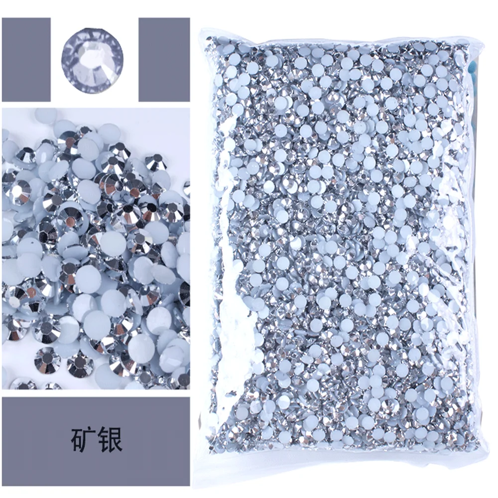 Jelly AB Flatback Resin Rhinestones (2-6mm)