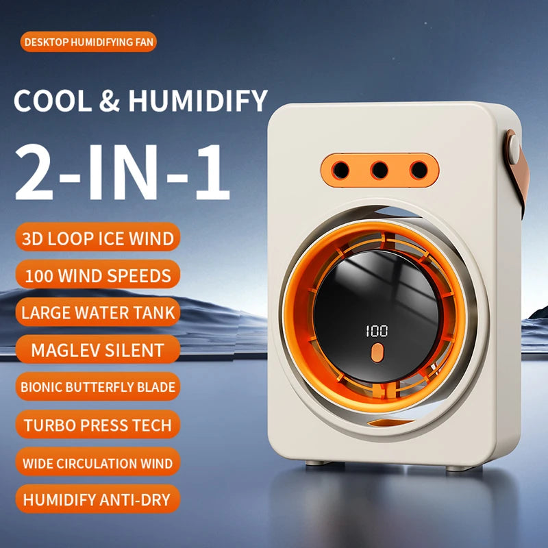 Triple-Hole Electric Mist Cooling Fan