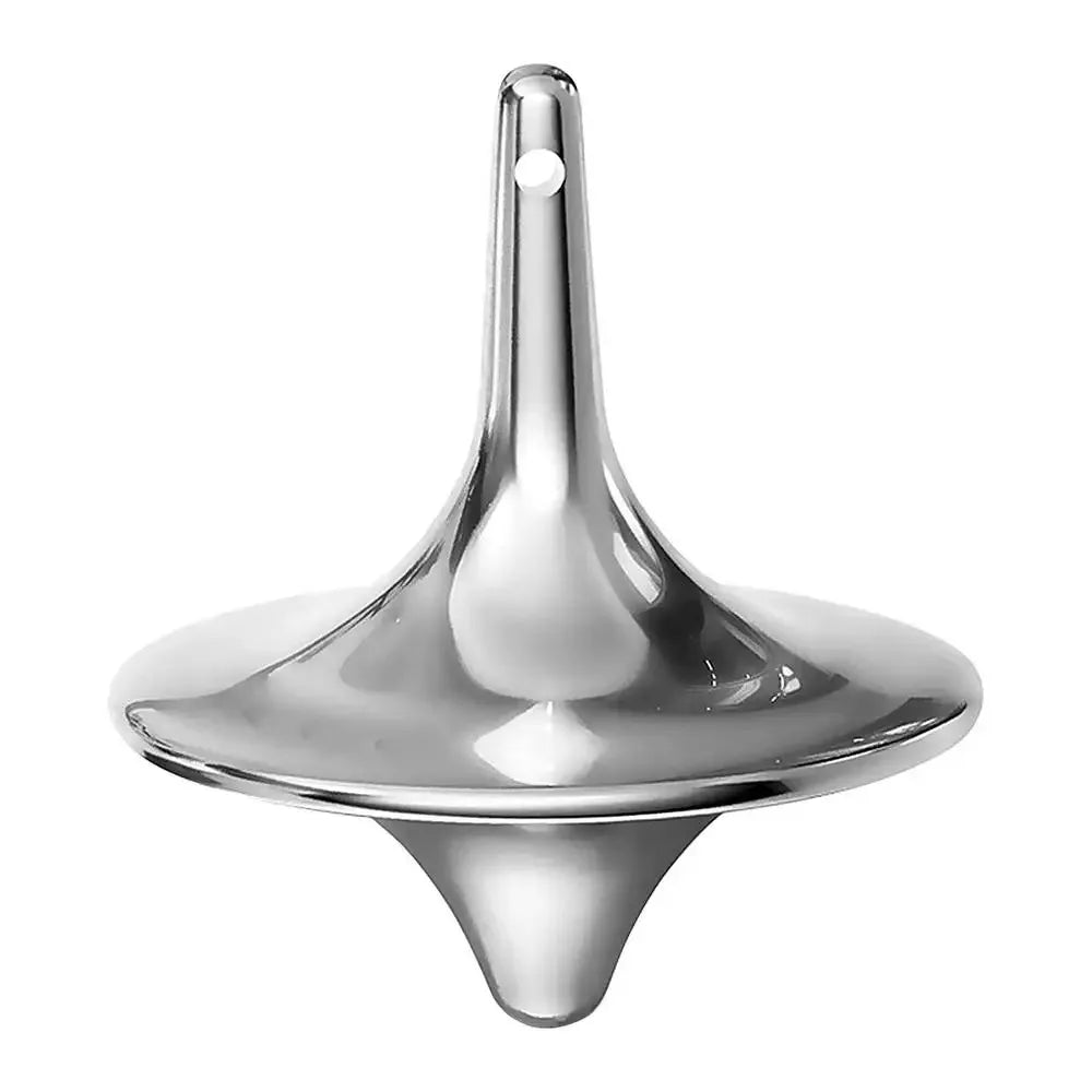 Silver Metal Fidget Spinning Top Gyroscope for Stress Relief
