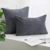 Soft Corduroy Striped Throw Pillow Cover