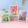 5D Diamond Painting Kit – Flower Landscape with Frame