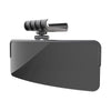 A black adjustable anti-glare car sun visor extender with a mounting mechanism.