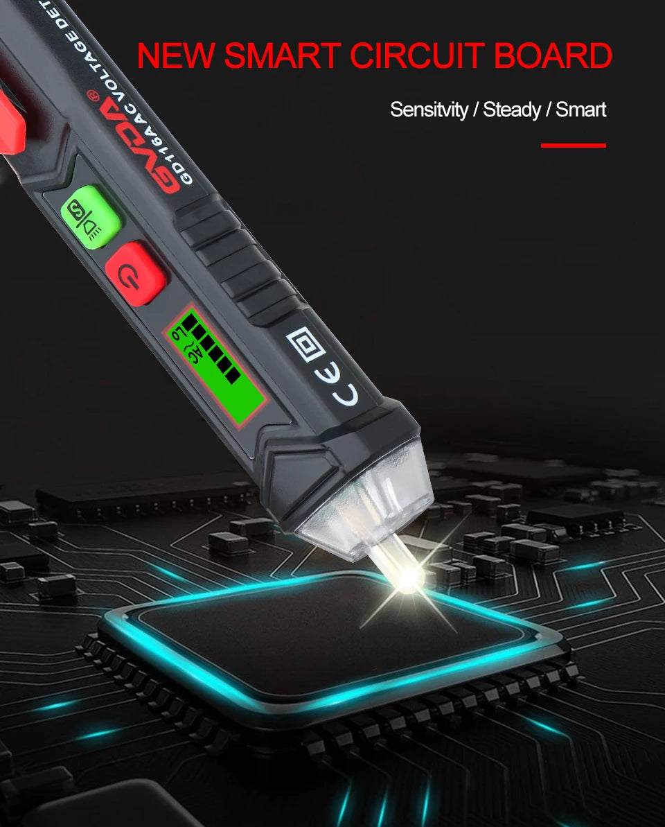 Non-Contact Voltage Tester Pen (12–1000V AC)