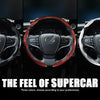 Carbon Fiber & Leather Steering Wheel Cover