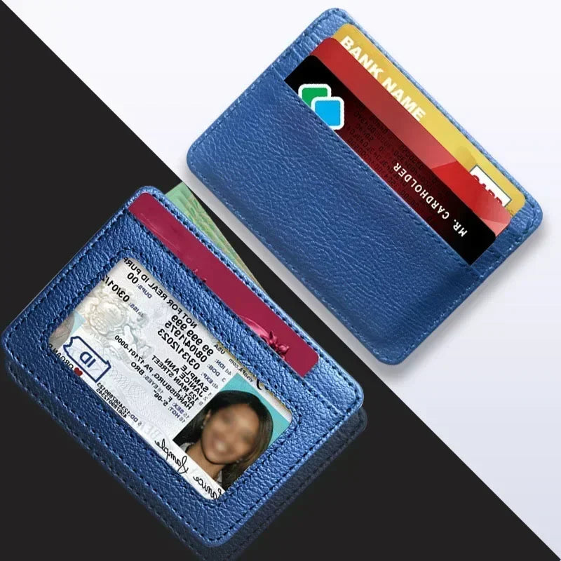 Slim PU Leather Wallet with Multiple Card Slots