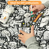 Reusable Coloring Blanket with 24 Markers