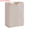 Foldable Cotton Laundry Basket with Handles