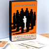 Box of Impostor card game in Spanish edition featuring silhouettes of people.
