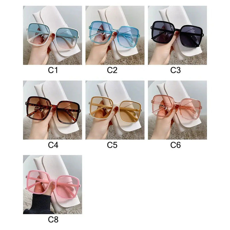 Oversized Quadratische Sonnenbrille mit UV400-Schutz
