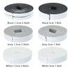 Rollos de cinta de sellado de espuma autoadhesiva y resistente al clima en negro, gris y blanco.