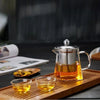 Clear Glass Teapot with Built-In Infuser