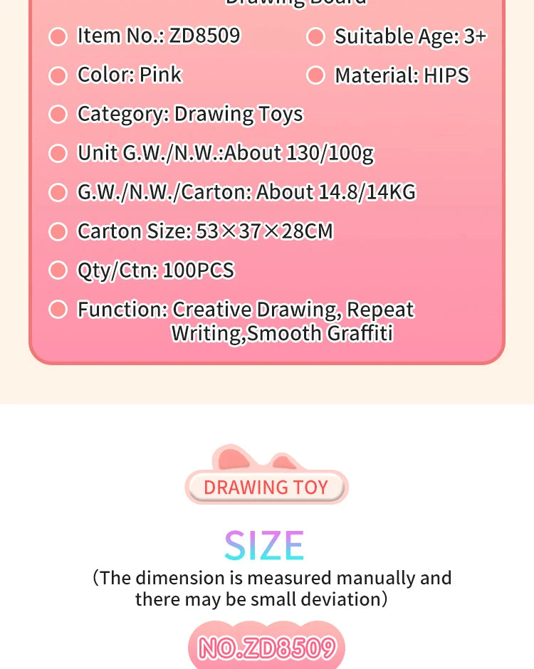 10.8-Inch Unicorn LCD Writing Tablet for Kids