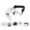 Head-Mounted Magnifying Glass with LED Light