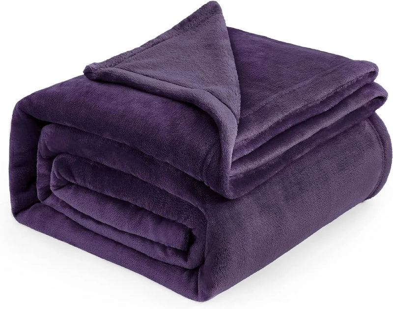 Black Microfiber Fleece Blanket