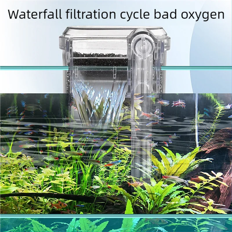 Filtro para acuario colgante alimentado por USB y de tamaño compacto