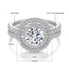 1.2ct Round Moissanite Ring in 925 Sterling Silver
