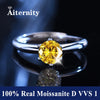 Adjustable Moissanite Ring with Tension Setting