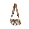 Women's Checkered Multi-Function Crossbody Waist Bag