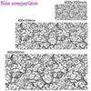 Large Cloud Pattern Desk Mat with Stitched Edges