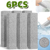 Six pieces of gray natural pumice stone cleaning sticks for toilet, tile, and sink