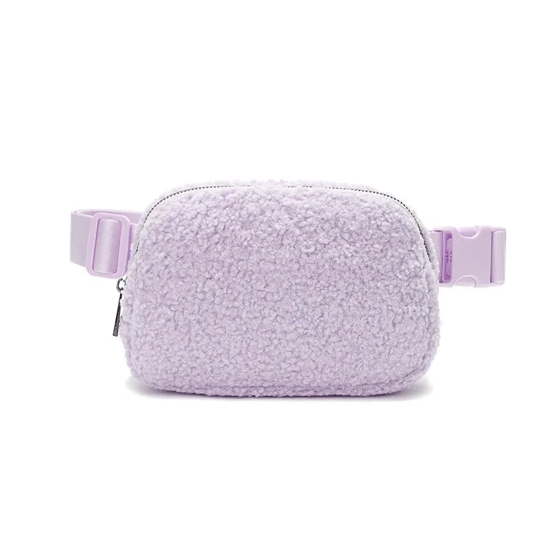 Cozy Fleece Crossbody Belt Bag