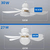 Modern LED Ceiling Fan Light with Remote Control